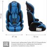 Удерживающее устройство для детей SIGER Стар ISOFIX синий, гр. I/II/III, 9-36 кг, 1-12 лет KRES0476